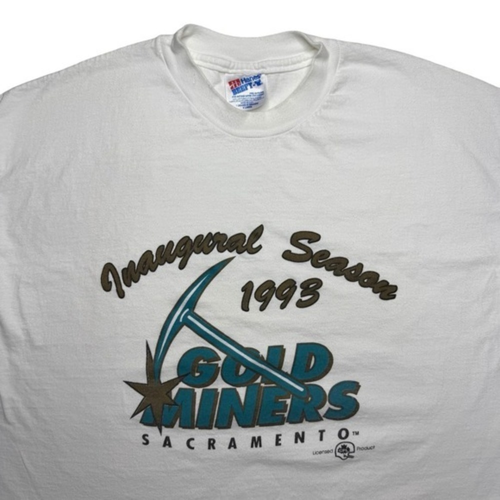 Vintage 90s Sacramento Gold Miners arena football‎ shirt